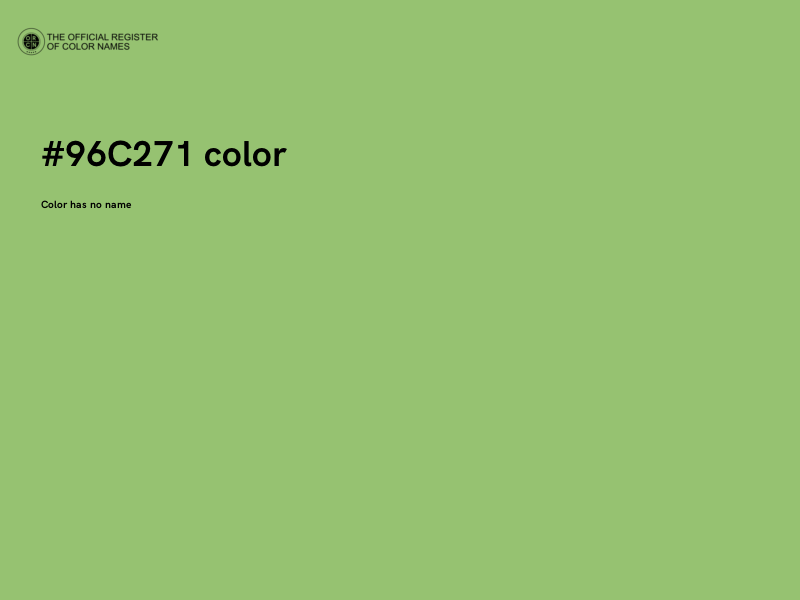 #96C271 color image