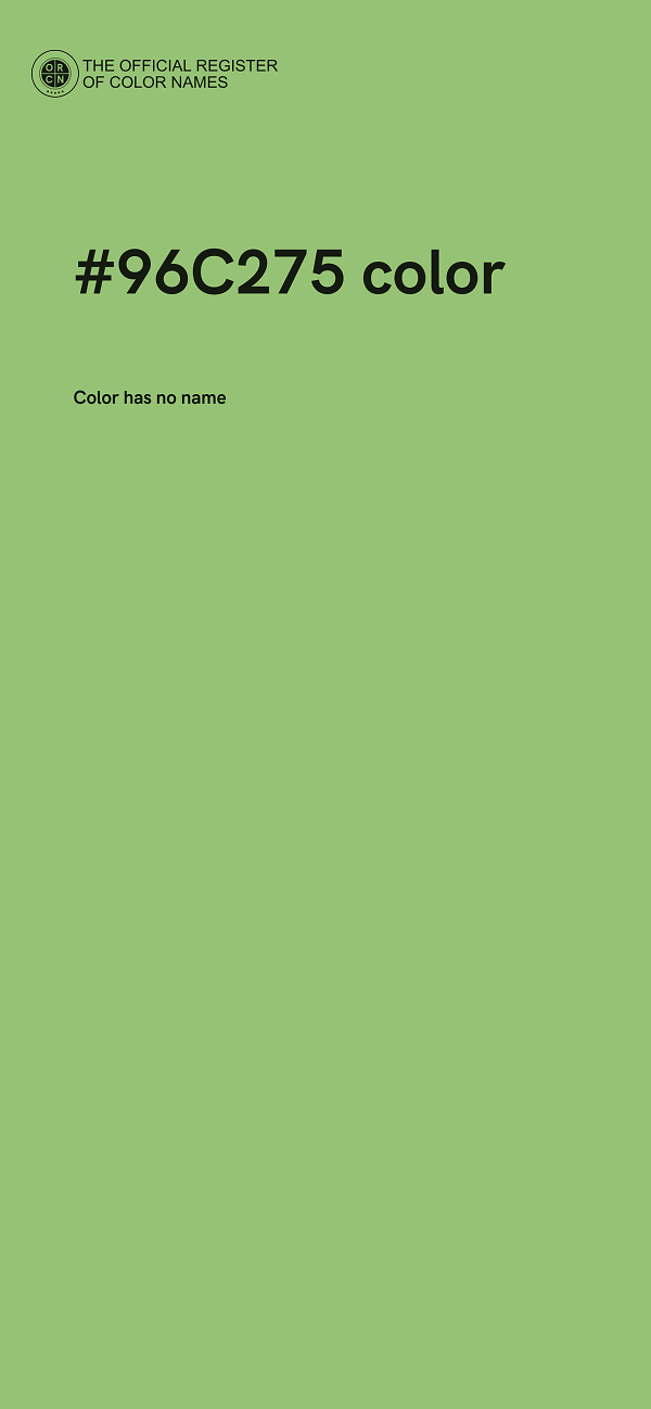 #96C275 color image