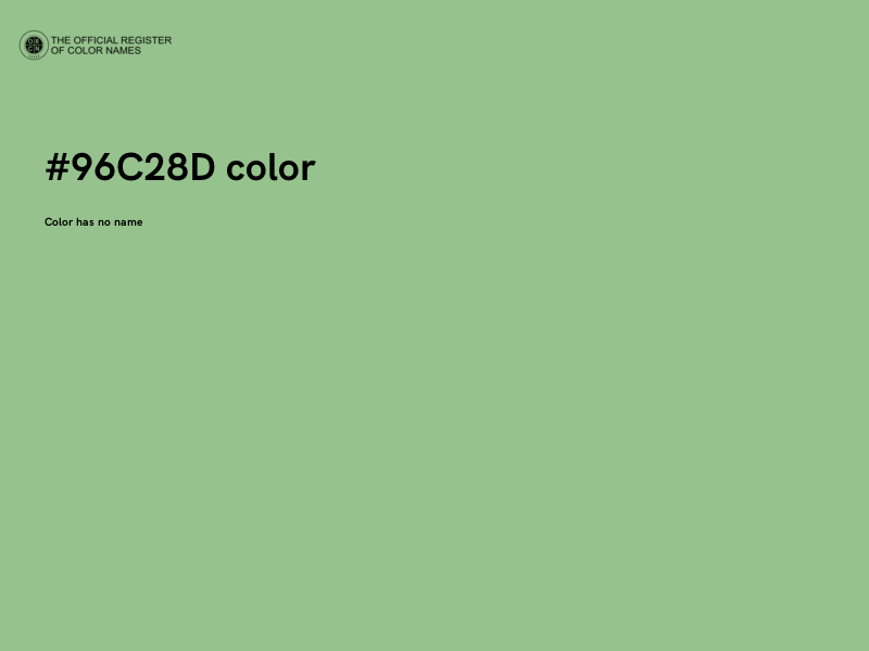 #96C28D color image