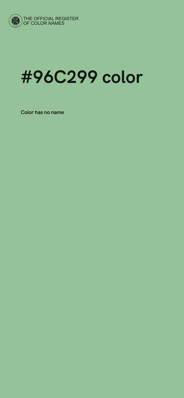 #96C299 color image