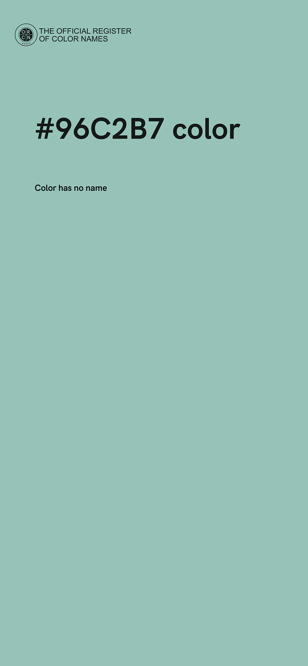 #96C2B7 color image