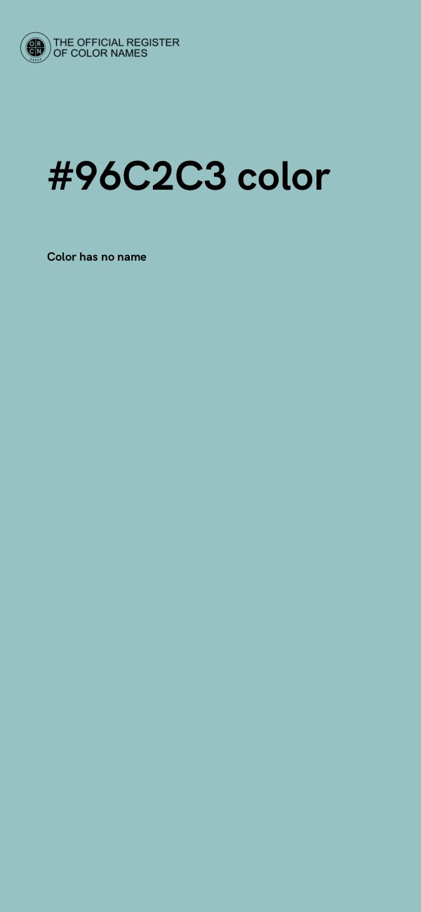 #96C2C3 color image