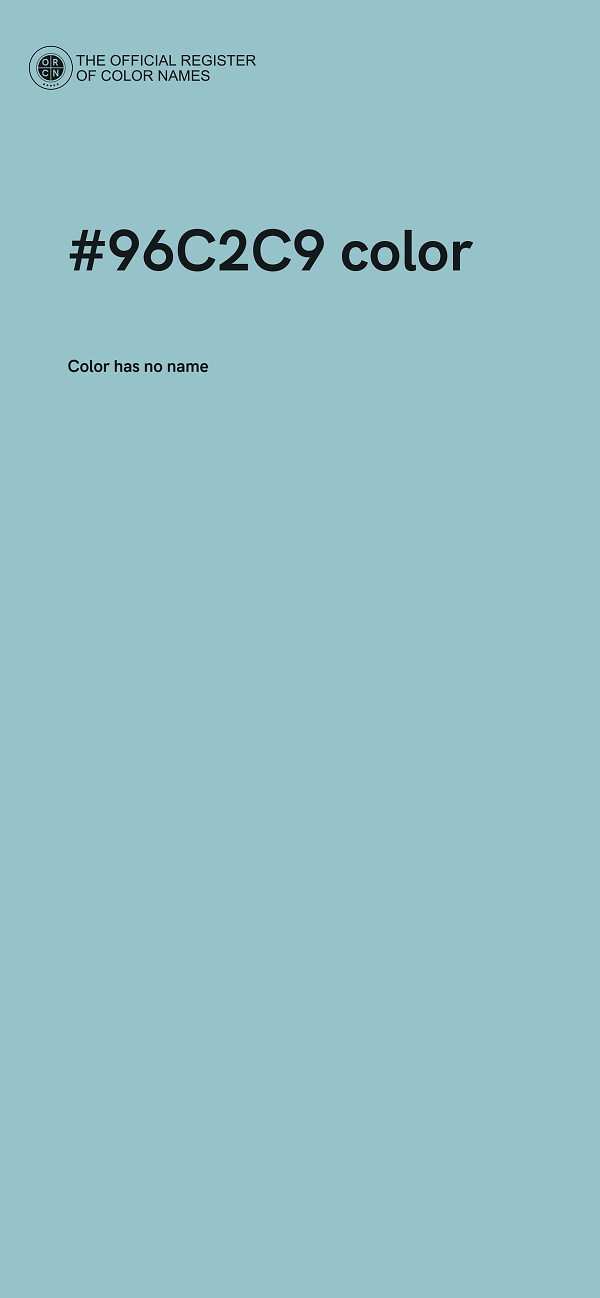 #96C2C9 color image