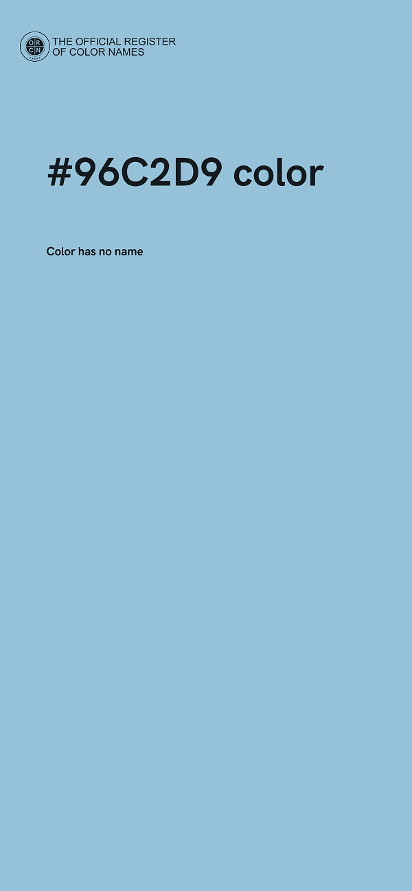 #96C2D9 color image