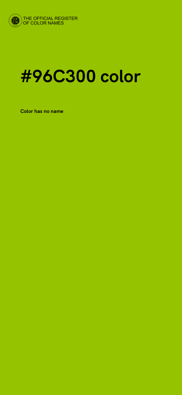 #96C300 color image