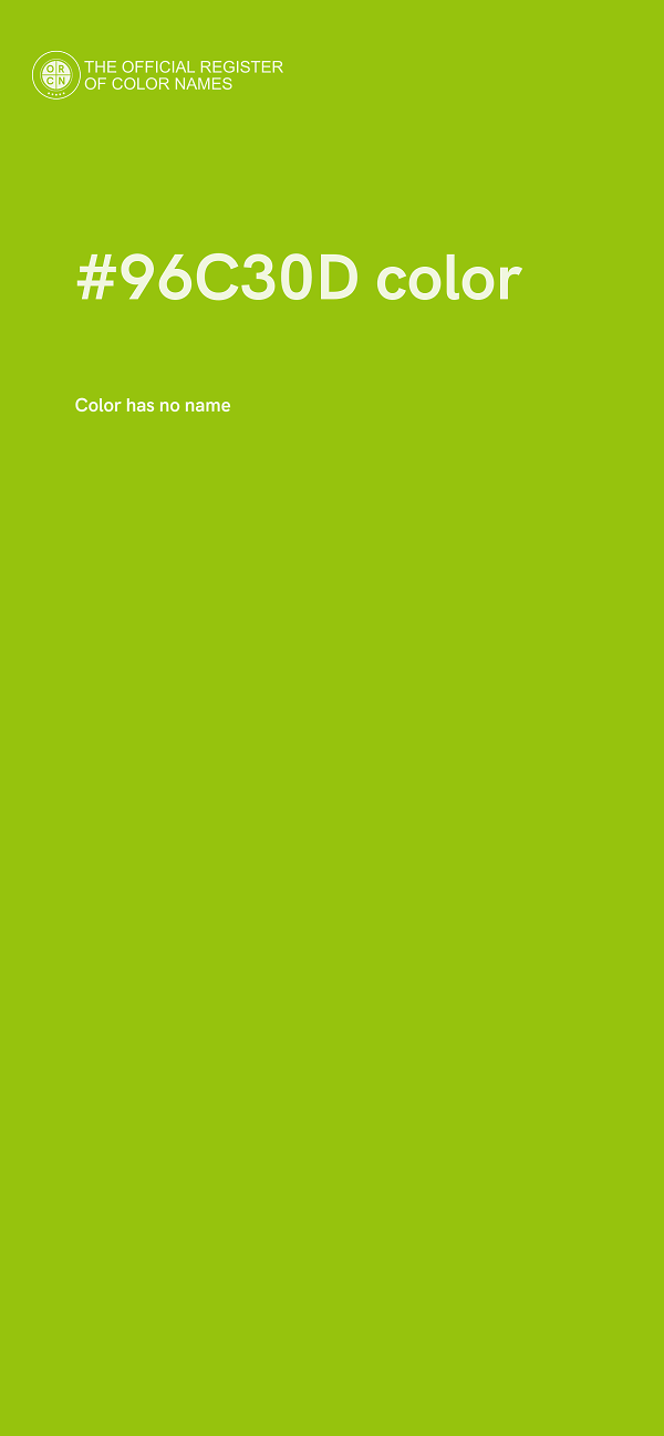 #96C30D color image