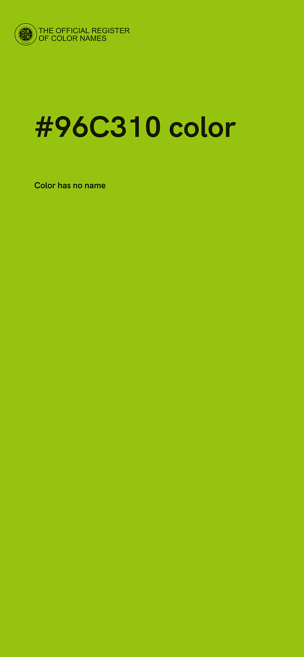 #96C310 color image