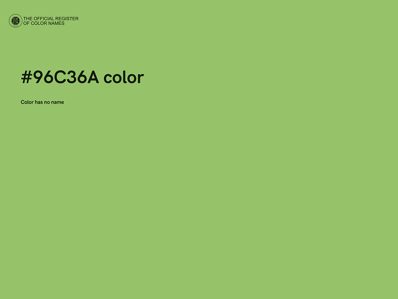 #96C36A color image