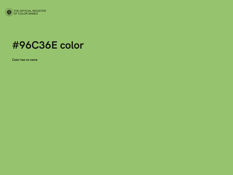 #96C36E color image