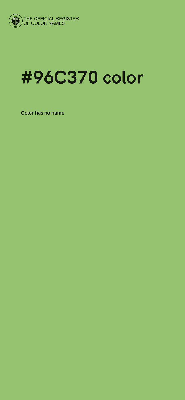 #96C370 color image