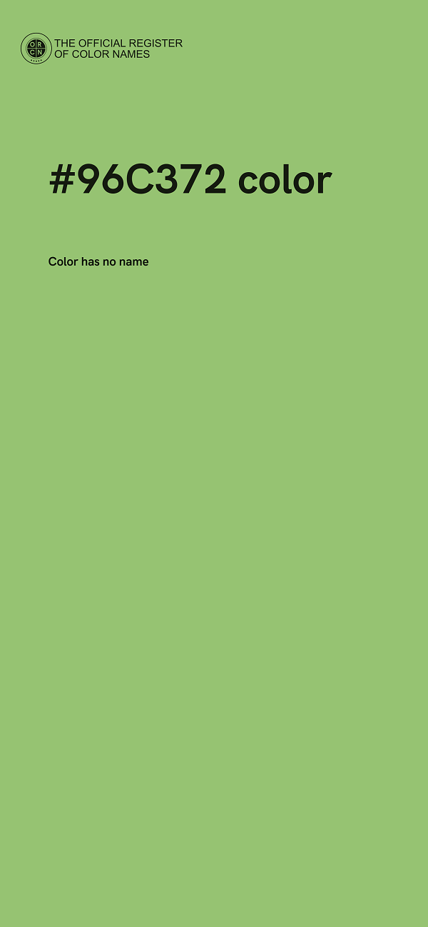 #96C372 color image