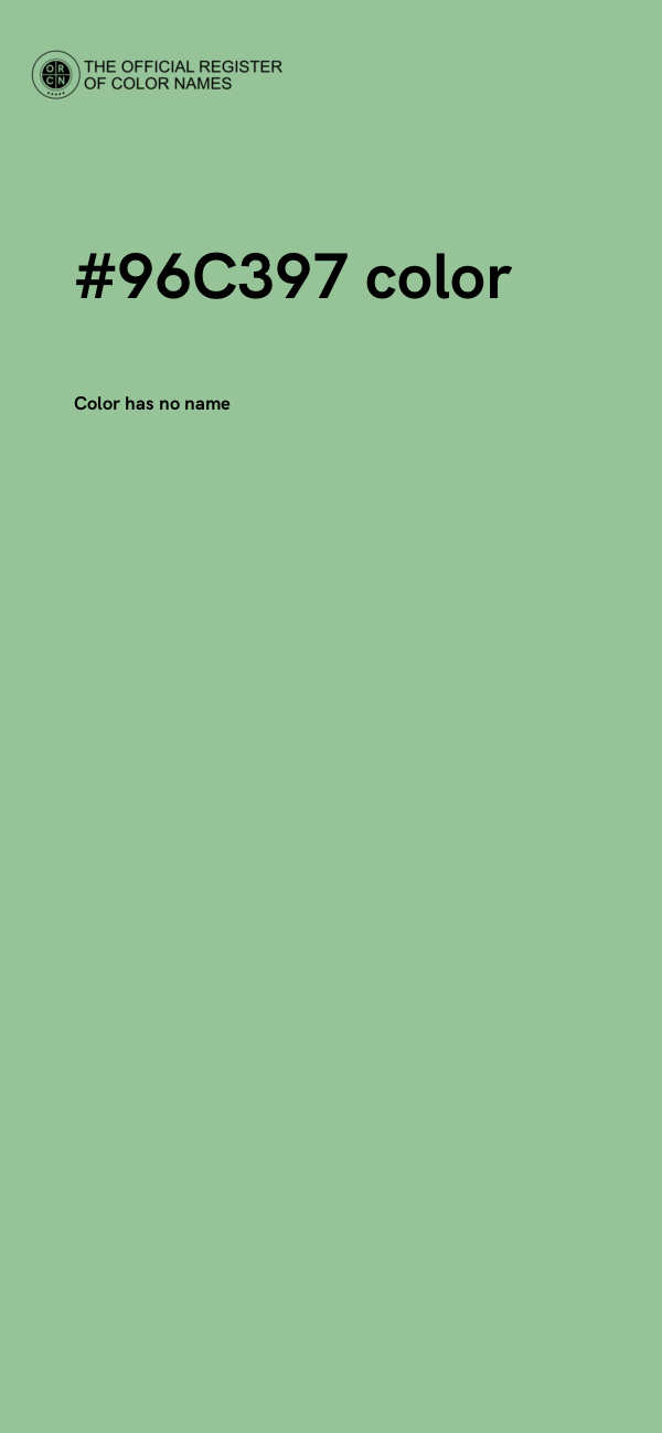 #96C397 color image