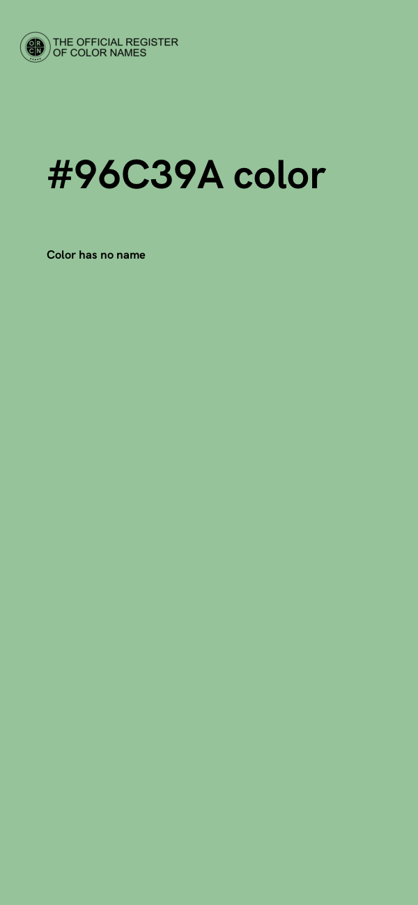 #96C39A color image