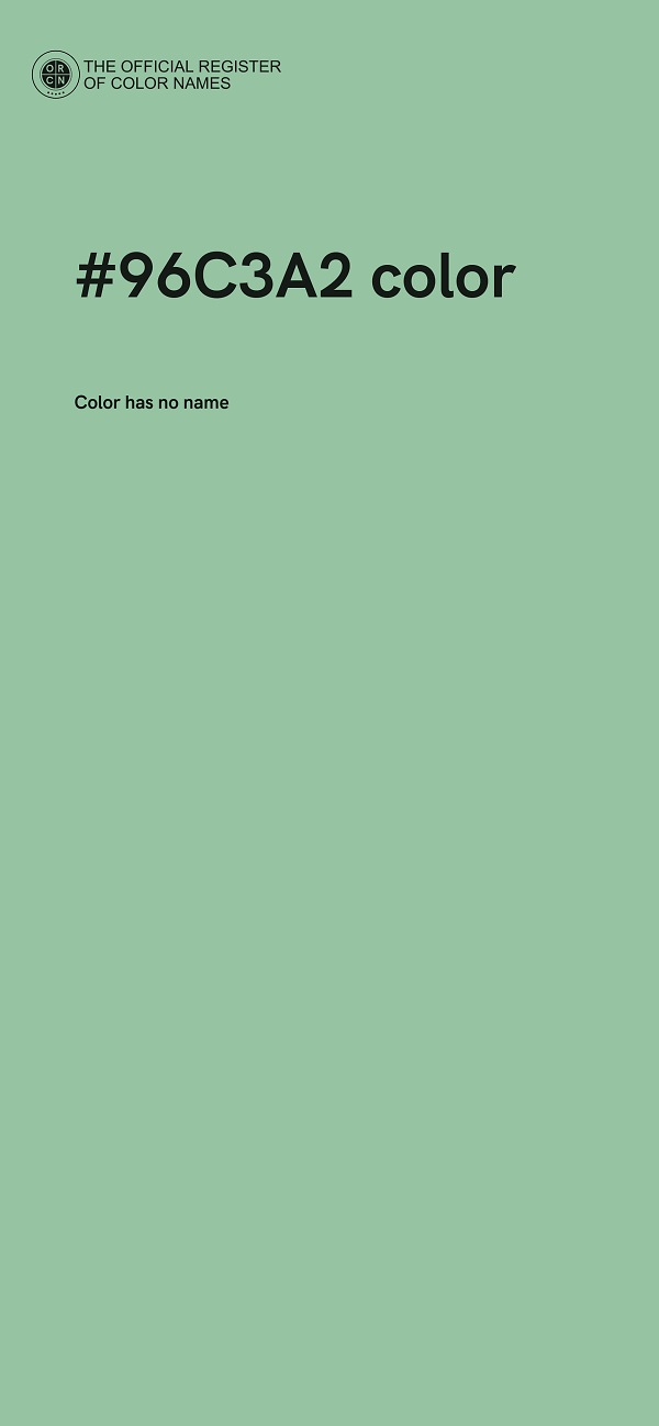 #96C3A2 color image