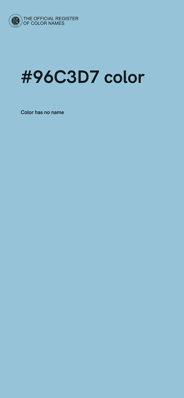 #96C3D7 color image