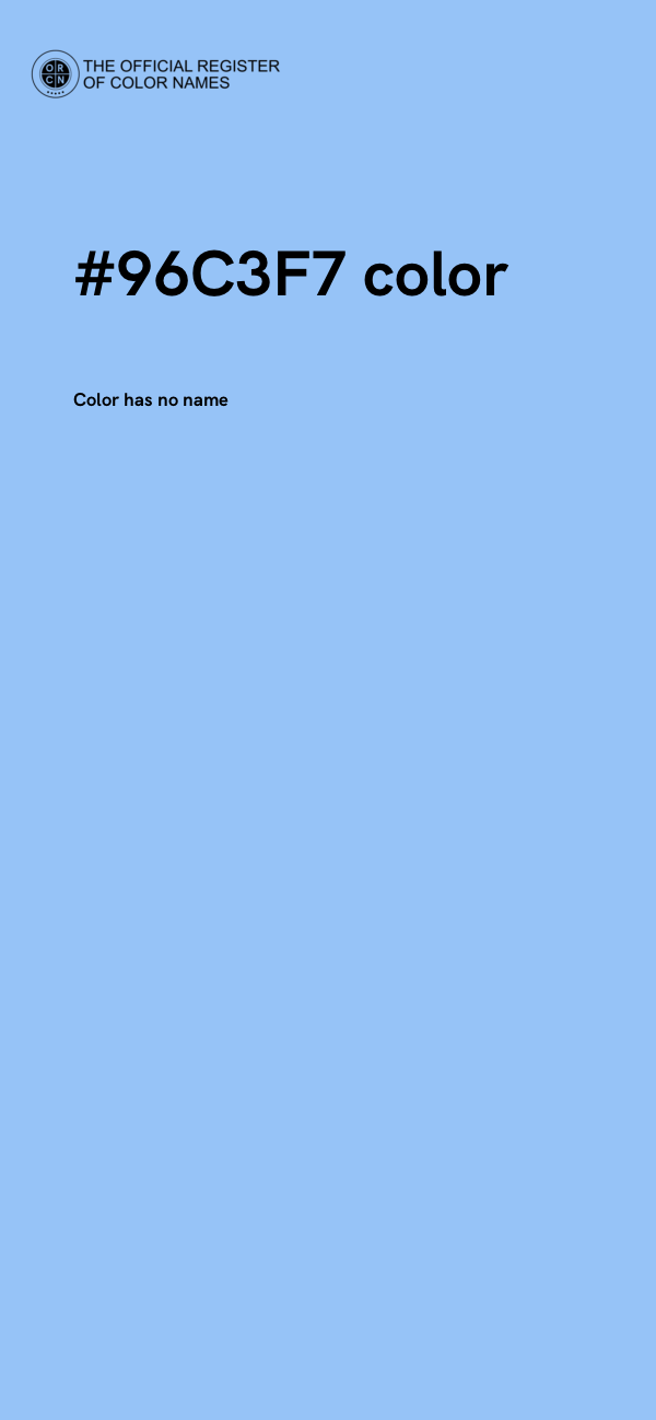 #96C3F7 color image