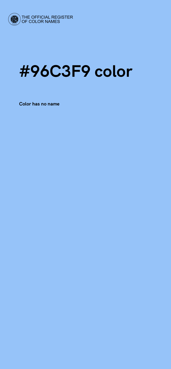 #96C3F9 color image