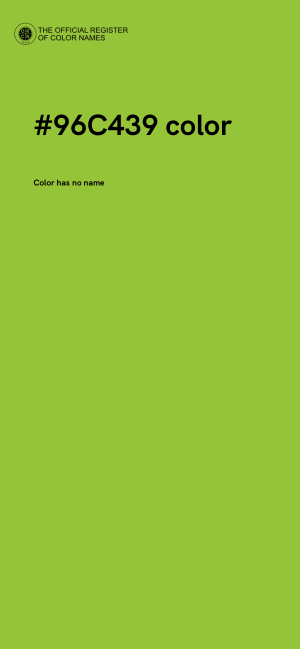 #96C439 color image