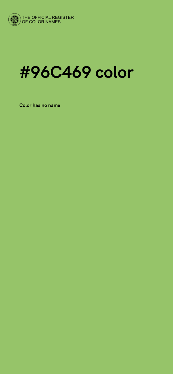 #96C469 color image