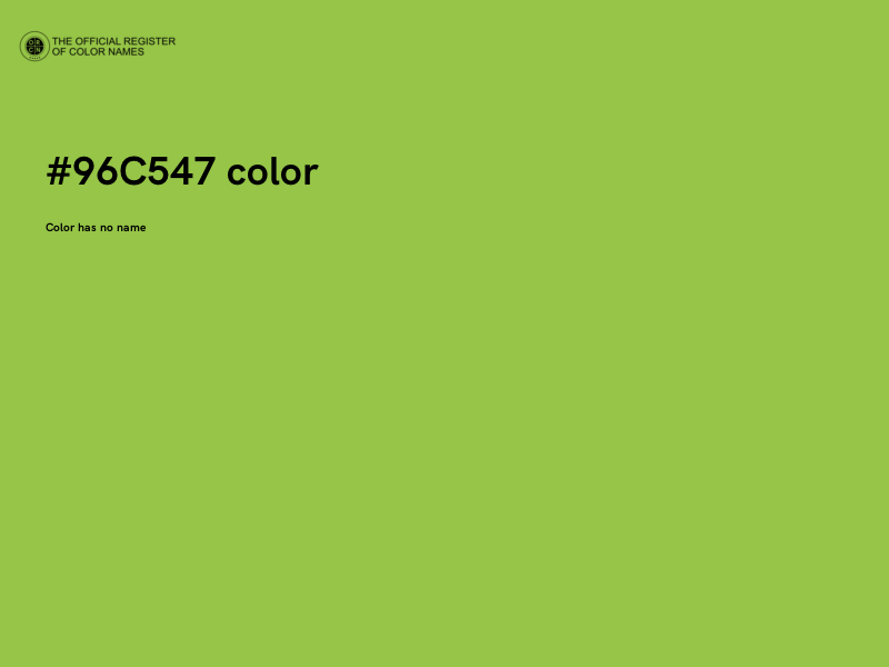 #96C547 color image