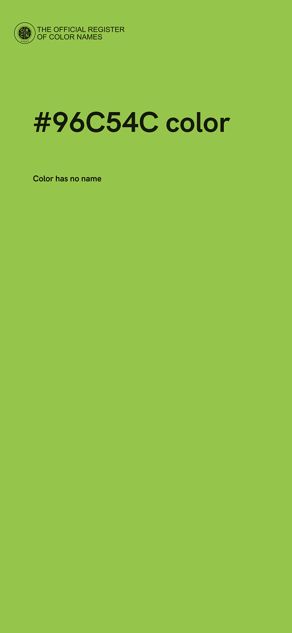 #96C54C color image