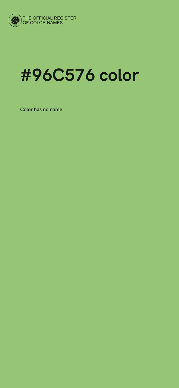 #96C576 color image