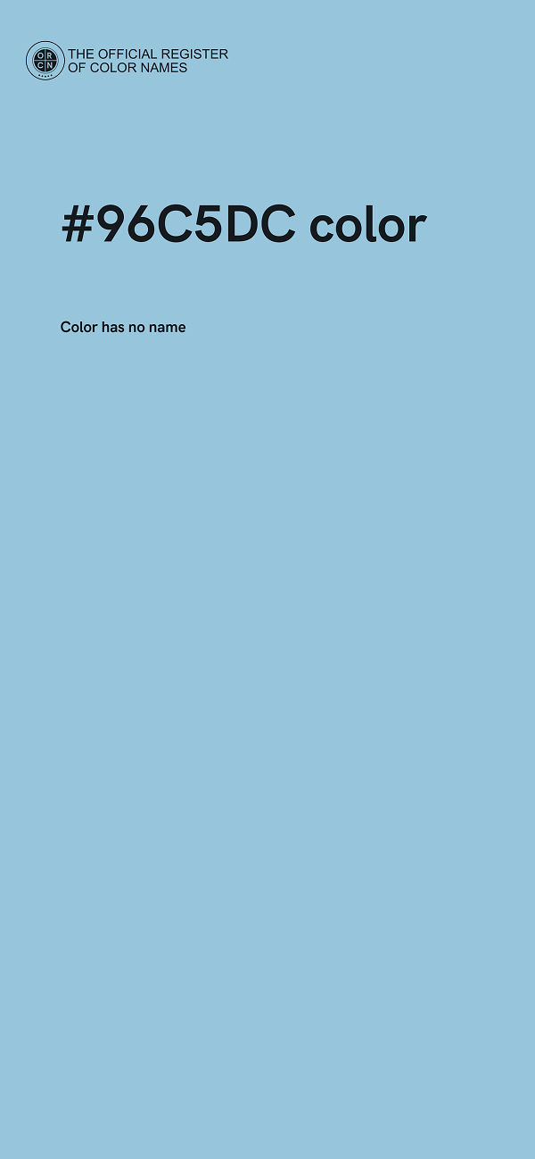 #96C5DC color image