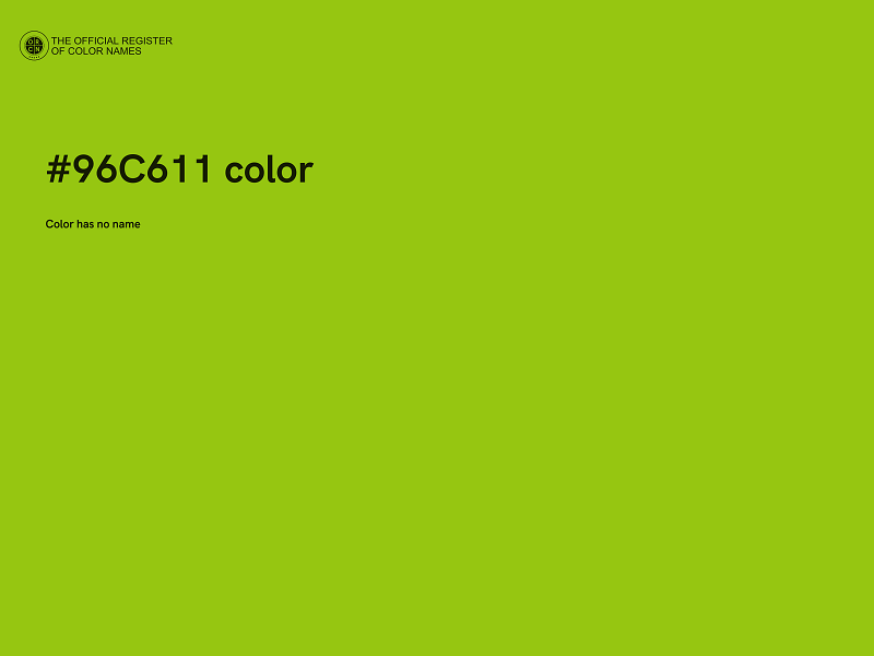 #96C611 color image