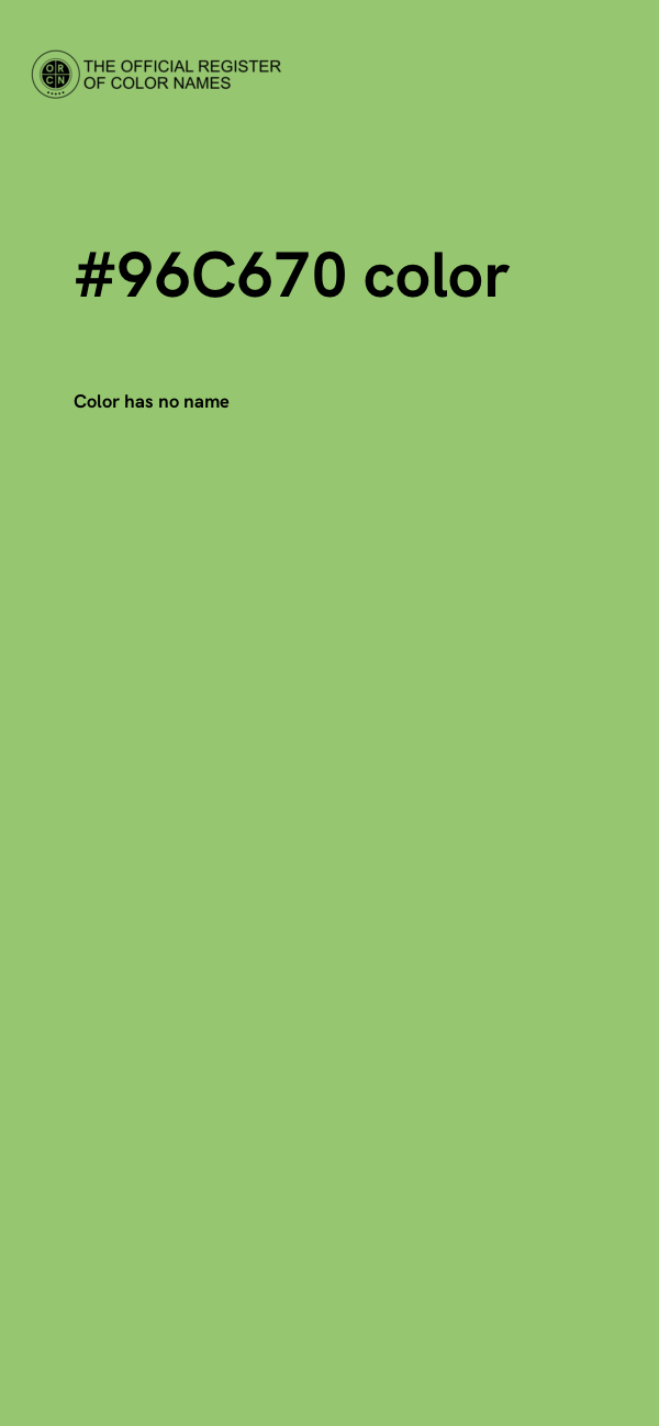 #96C670 color image