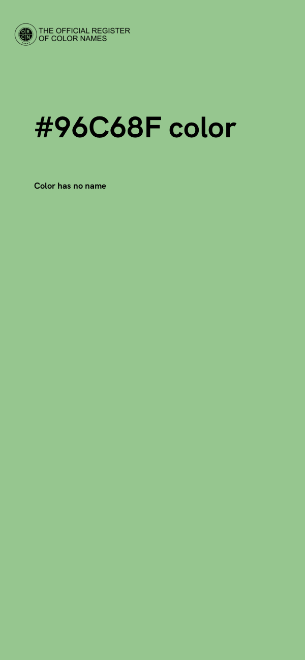 #96C68F color image