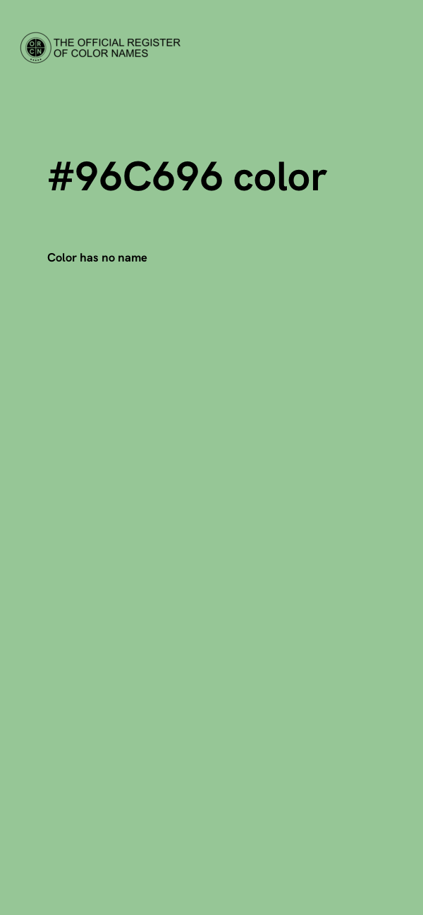 #96C696 color image