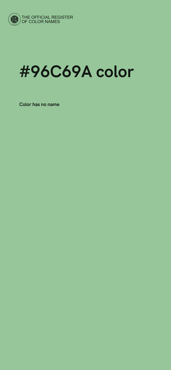 #96C69A color image