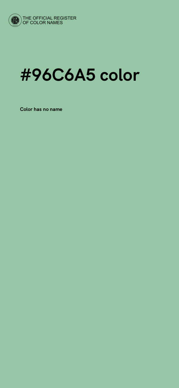 #96C6A5 color image
