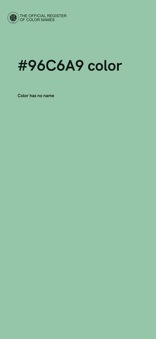 #96C6A9 color image