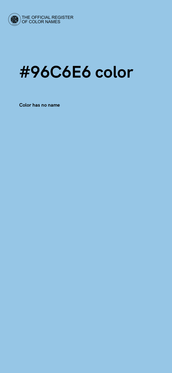 #96C6E6 color image