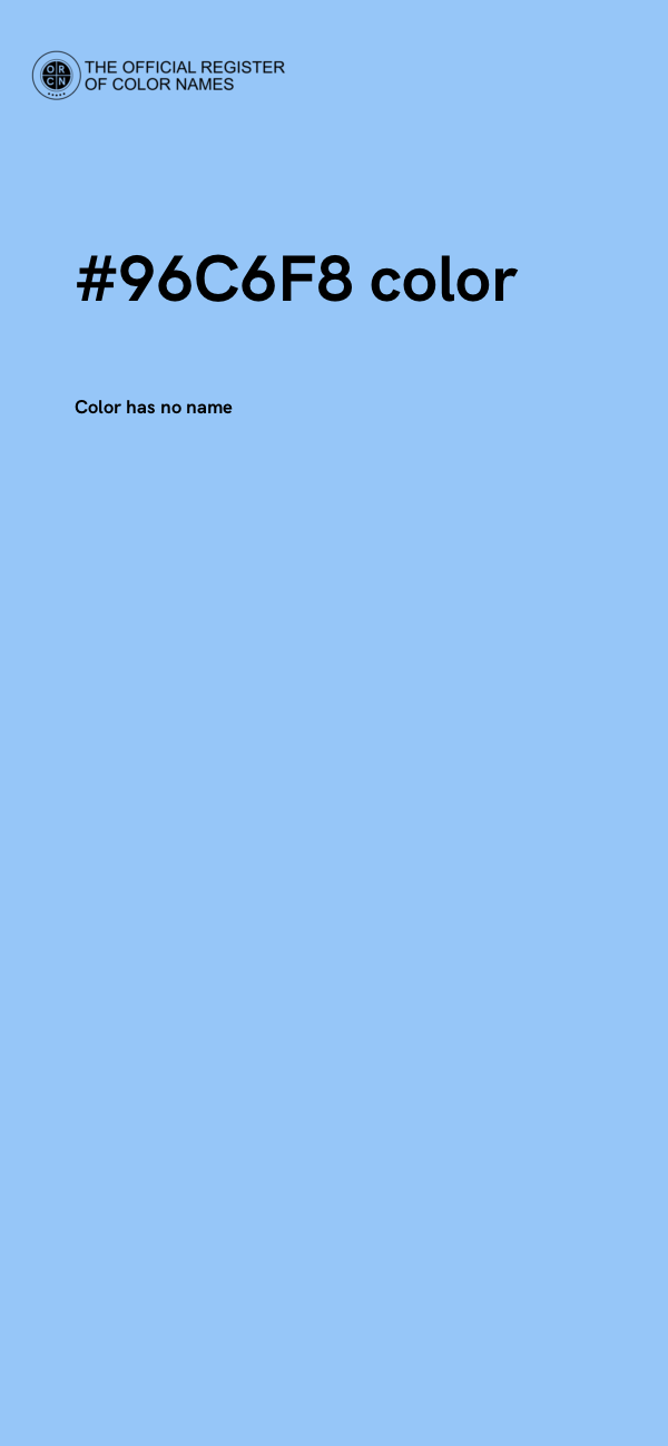 #96C6F8 color image