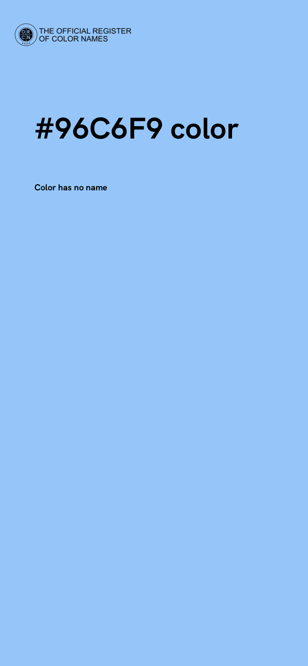 #96C6F9 color image