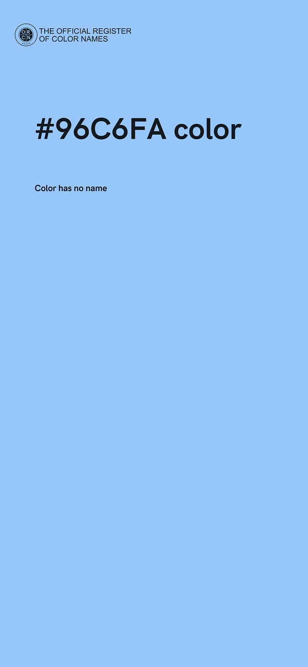 #96C6FA color image