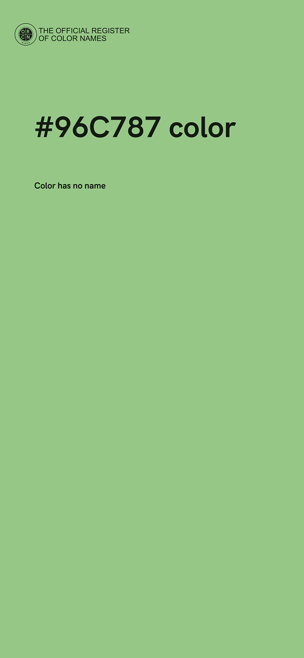 #96C787 color image