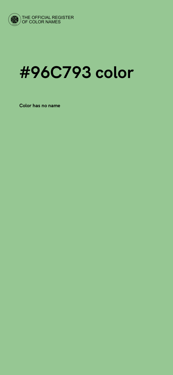 #96C793 color image