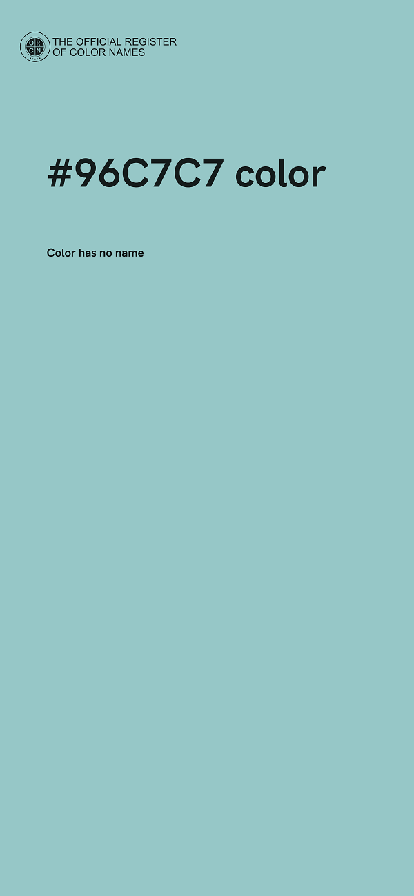 #96C7C7 color image