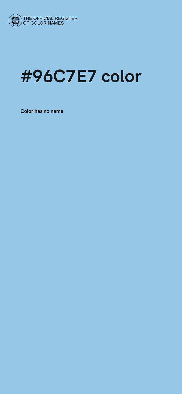 #96C7E7 color image