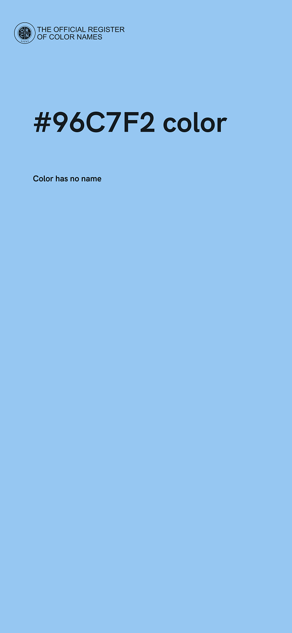 #96C7F2 color image