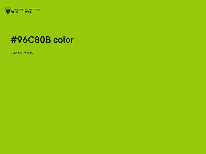 #96C80B color image