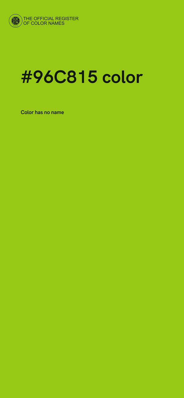 #96C815 color image