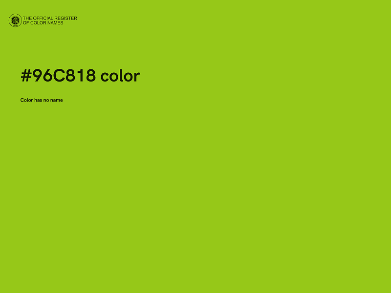 #96C818 color image