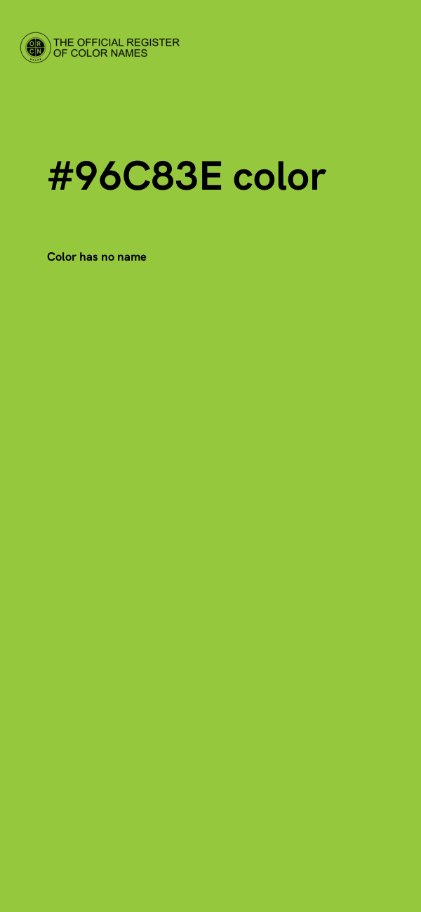 #96C83E color image