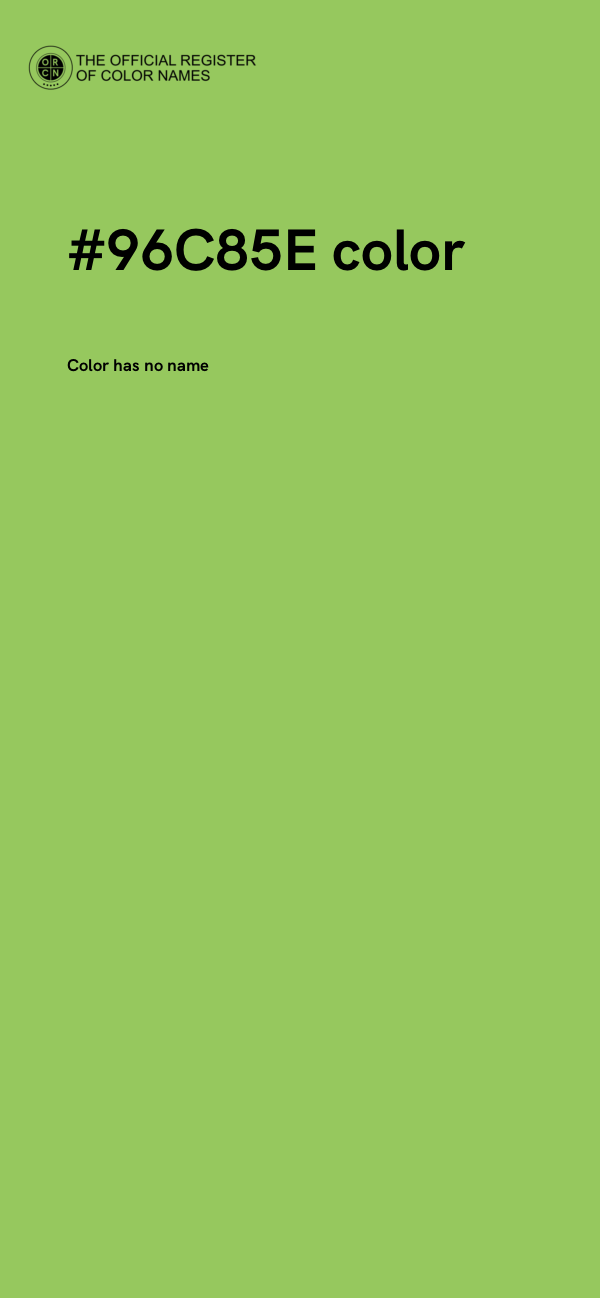 #96C85E color image