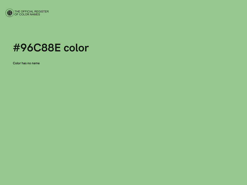 #96C88E color image