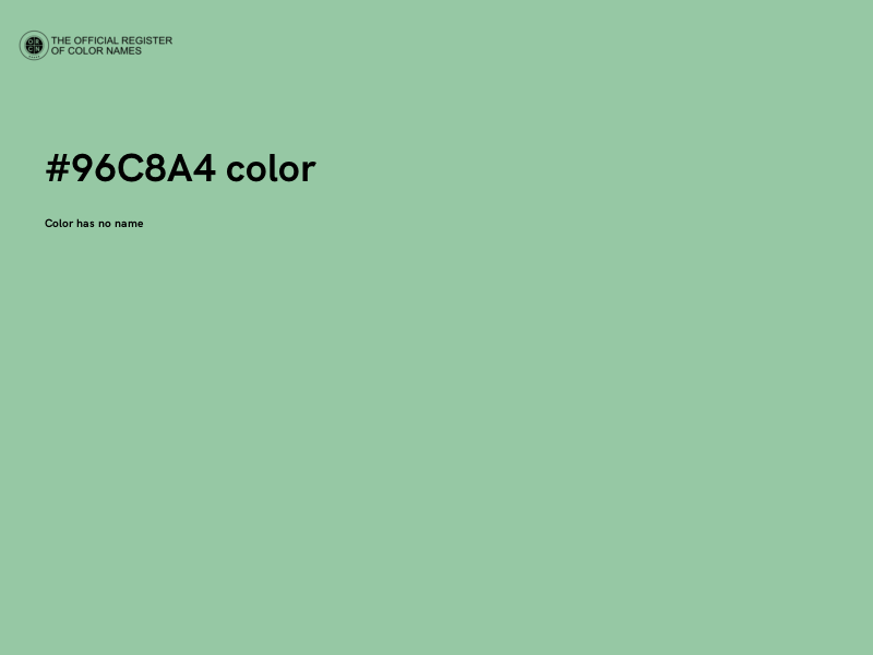 #96C8A4 color image